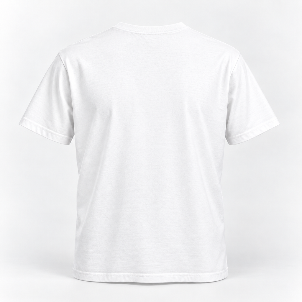 BULIYA Classic Logo Tee white back view