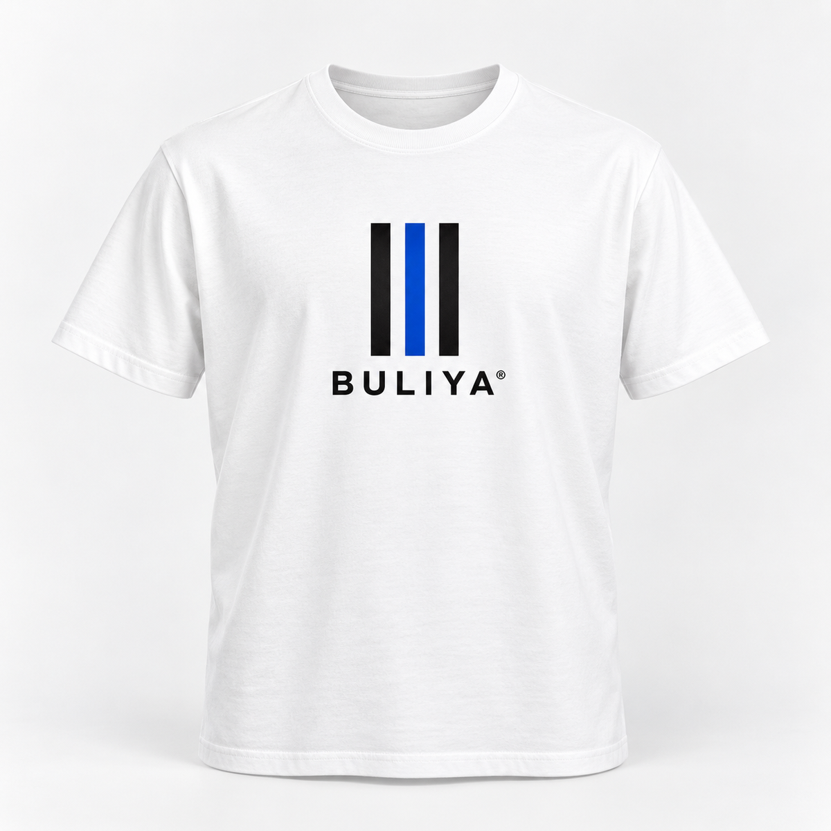 BULIYA Classic Logo Tee white front view