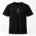BULIYA Minimal Essential Tee black front view