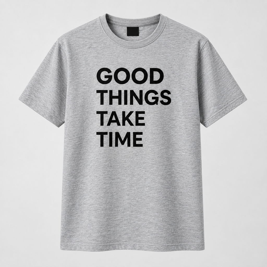 BULIYA Motivation Tee grey front view