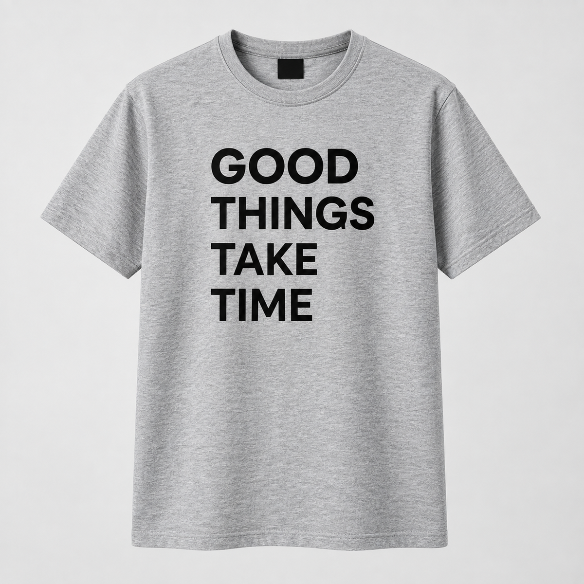 BULIYA Motivation Tee grey front view