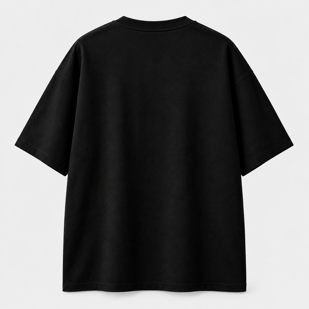 BULIYA Oversized Street Tee black back view