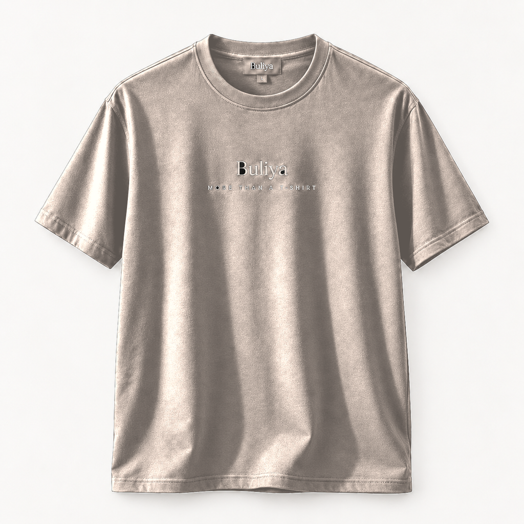 BULIYA Premium Cotton T-Shirt Cream front
