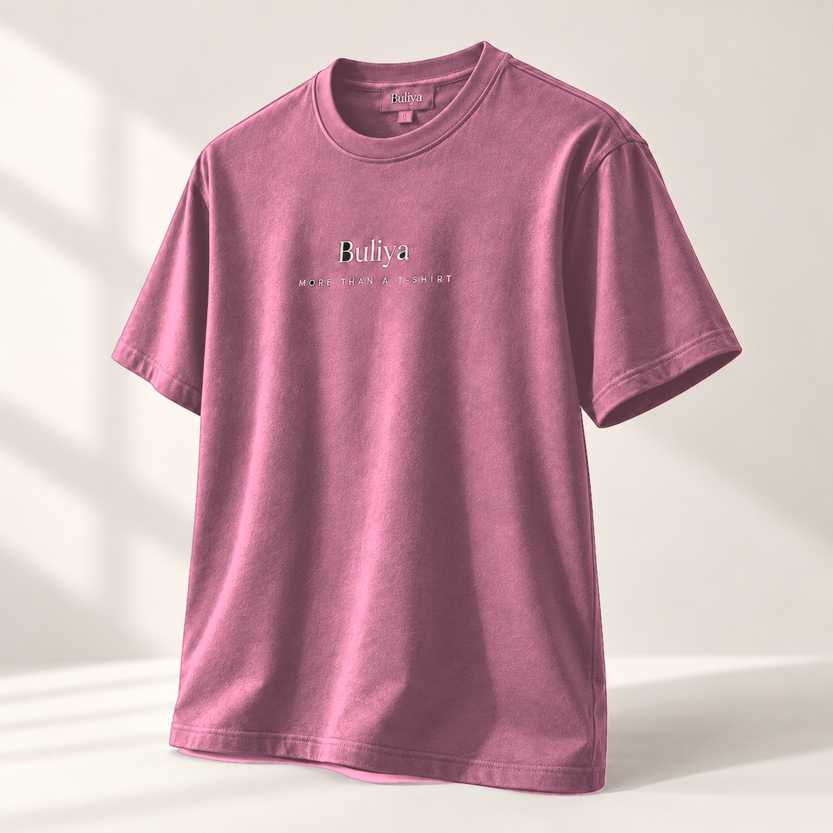 BULIYA Premium Cotton T-Shirt Hot Pink angle