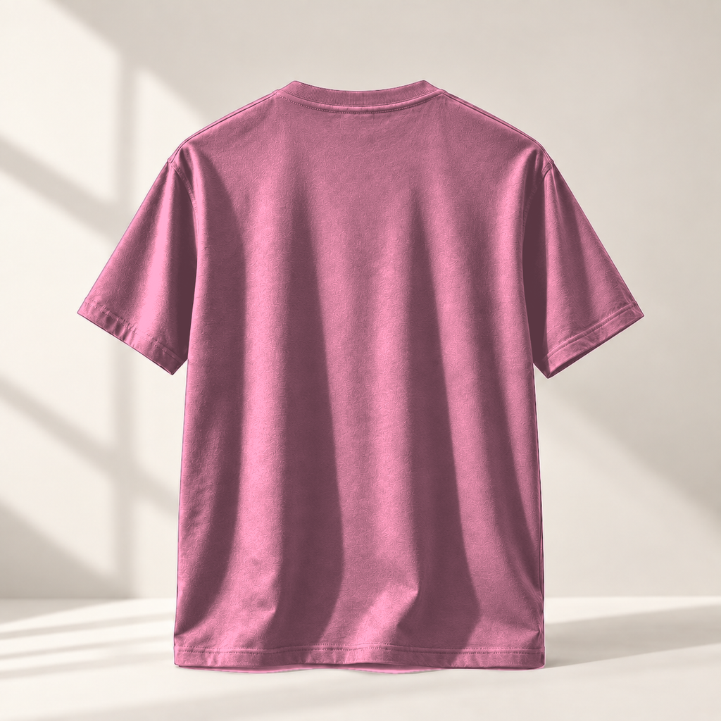 BULIYA Premium Cotton T-Shirt Hot Pink back