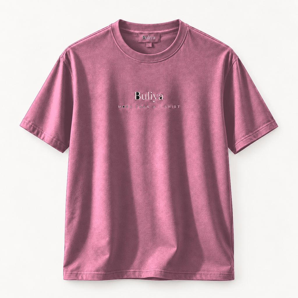 BULIYA Premium Cotton T-Shirt Hot Pink front