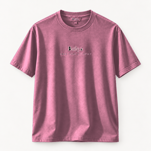 BULIYA Premium Cotton T-Shirt Hot Pink front
