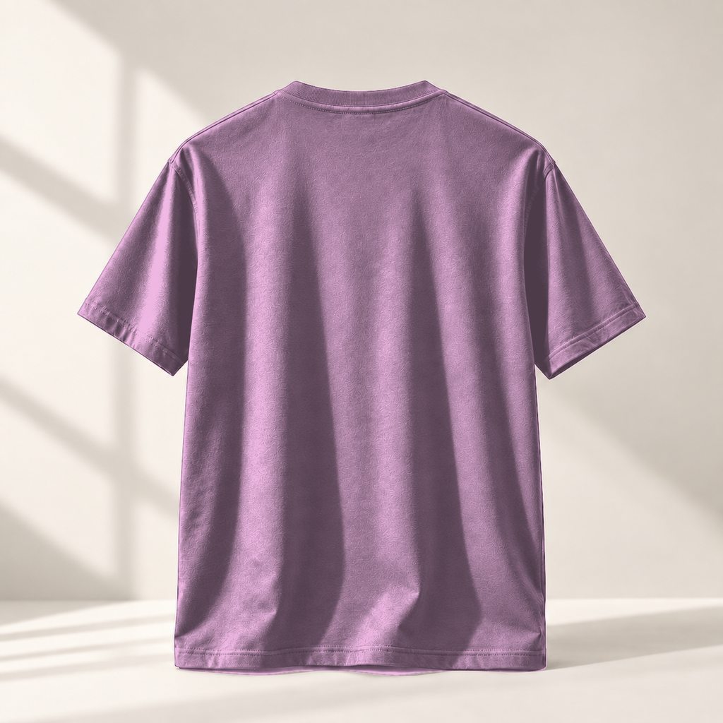 BULIYA Premium Cotton T-Shirt Lavender back