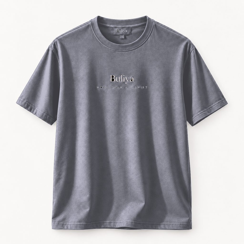 BULIYA Premium Cotton T-Shirt Light Blue front