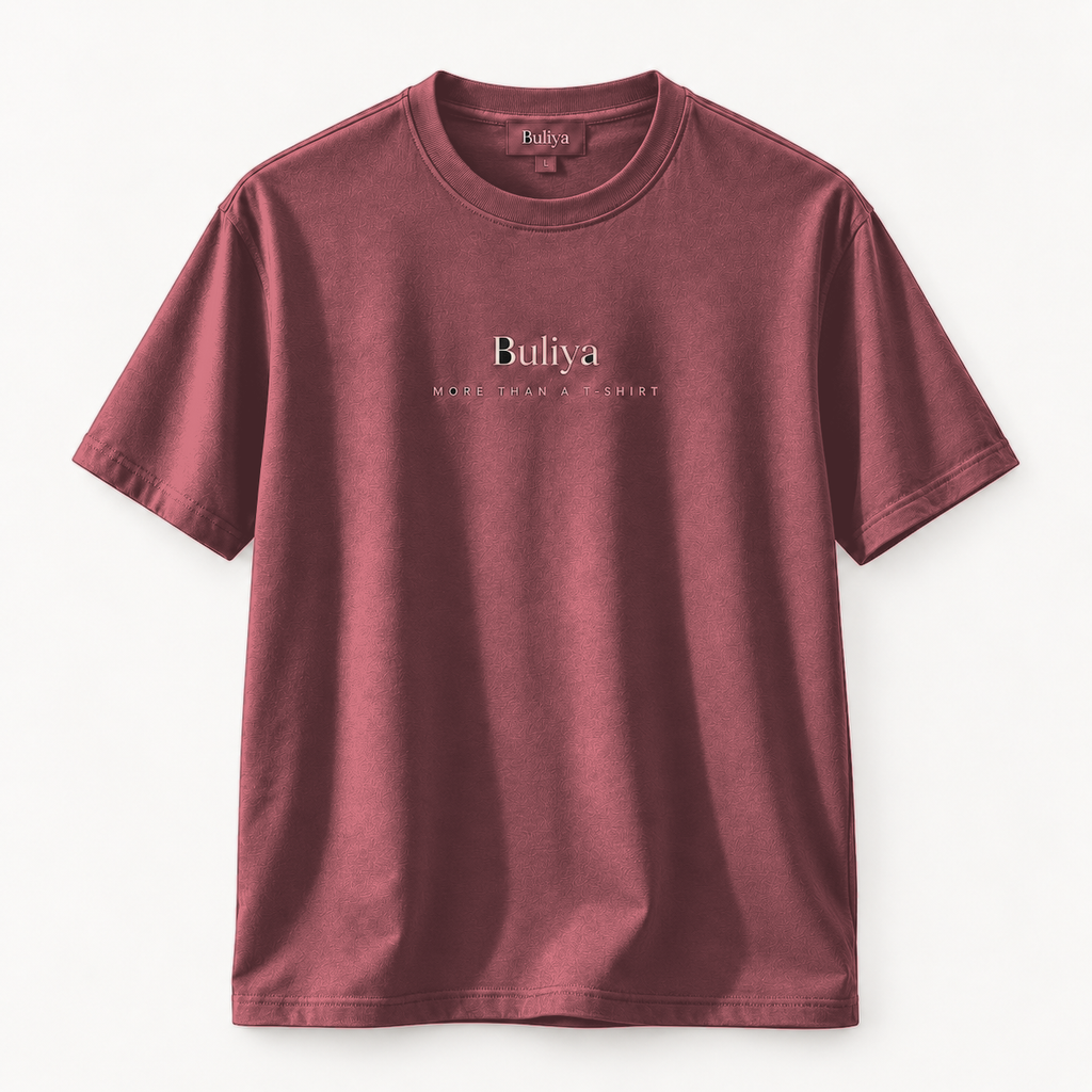 BULIYA Premium Cotton T-Shirt Rose Pink front